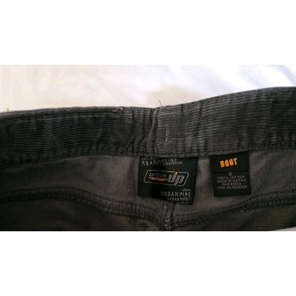 URBAN PIPELINE Corduroy Pants Adjustable Waist Grey Wash BOYS 8 Reg Boot NWT - Picture 5 of 9